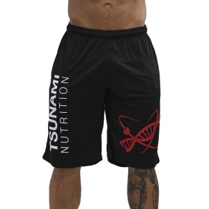 Shorts Official Black - Stile e Prestazioni in Palestra | Tsunami Nutrition.