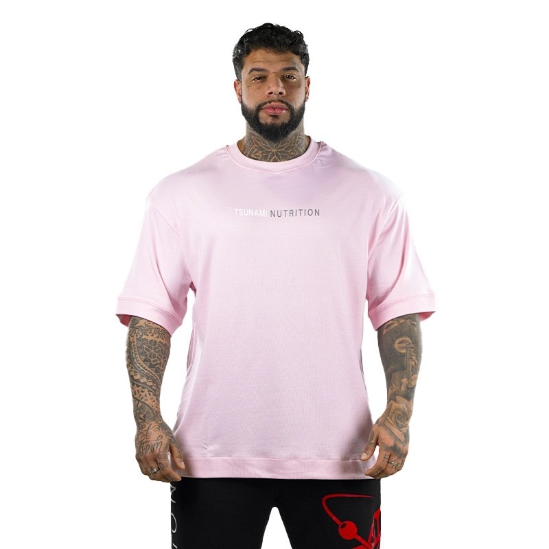 T-Shirt Oversize TN Rosa Uomo – Ideale per Workout e Outfit Street. T-Shirt Oversize TN Rosa Uomo – Ideale per Workout e Outfit Street.