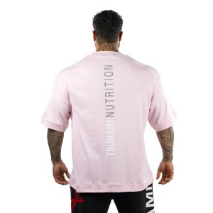 T-Shirt Oversize TN Rosa Uomo – Ideale per Workout e Outfit Street.