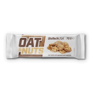 Oat & Nuts con Noci Pecan e Noci – Snack Proteico Biotech USA.