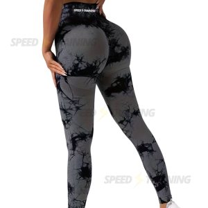 Leggings Marmor Grigio | Design Marmorizzato e Comfort Assoluto