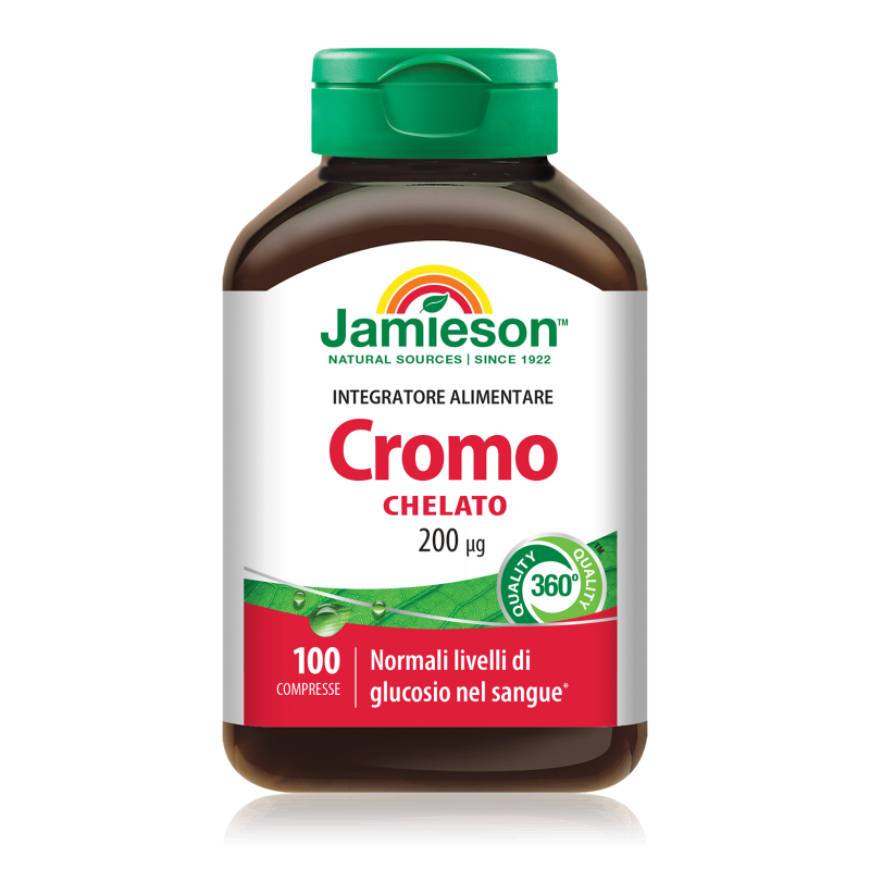 Cromo Chelato Jamieson – Controllo Glicemico e Metabolismo. Cromo Chelato Jamieson – Controllo Glicemico e Metabolismo.