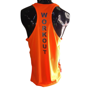 Canotta Work-out Arancione | Abbigliamento Sportivo Tecnico