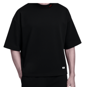 T-shirt Oversize Nera con Stampa "MOXOT" – Stile Streetwear Unico