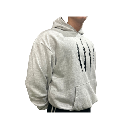 Felpa Scratch Grigia Moxot – Puro Cotone per Sport e Tempo Libero.